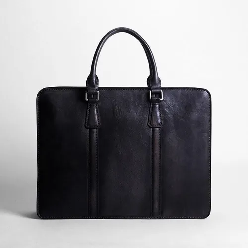 Handmade Leather Mens Cool Messenger Bag Briefcase Work Bag Business Bag Laptop Bag for men