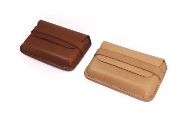 Leather Mens Card Wallets Front Pocket Wallets Cool Small Change Wallets for Men