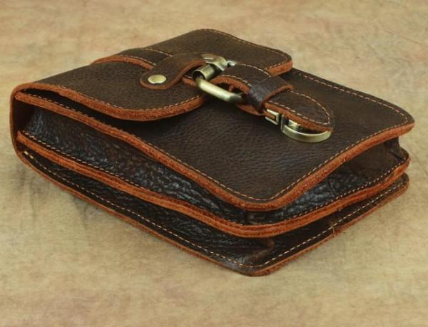Cool Leather Cell Phone HOLSTER Belt Pouches for Men Waist Bag BELT BAG For Men