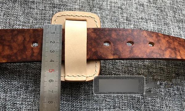 Mens Beige Leather Classic Handmade Zippo Lighter Cases Tan Zippo Lighter Holder with Belt Clip