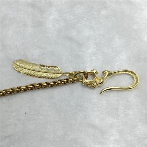 Solid Brass Cool Punk Rock Skull Wallet Chain Biker Trucker Wallet Chain Trucker Wallet Chain for Men