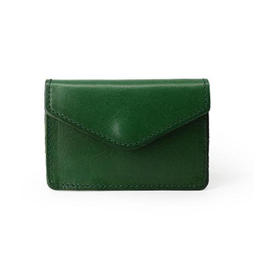 Leather Mens Envelope Front Pocket Wallet Card Wallet Cool Small Change Wallet for Men