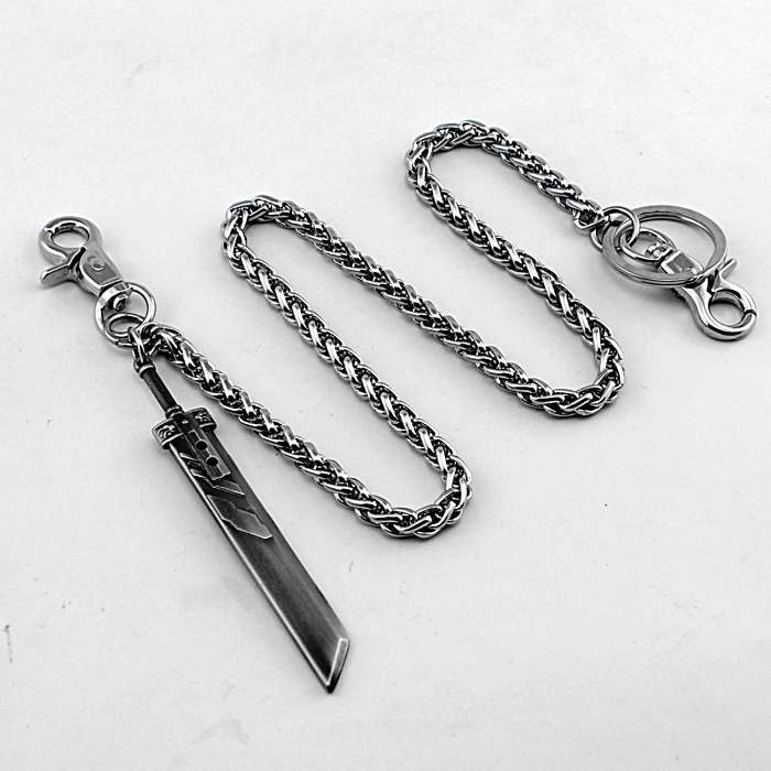 Cool Sword Key Chain Long Wallet Chain Biker Wallet Chain Punk Pants Chain For Men