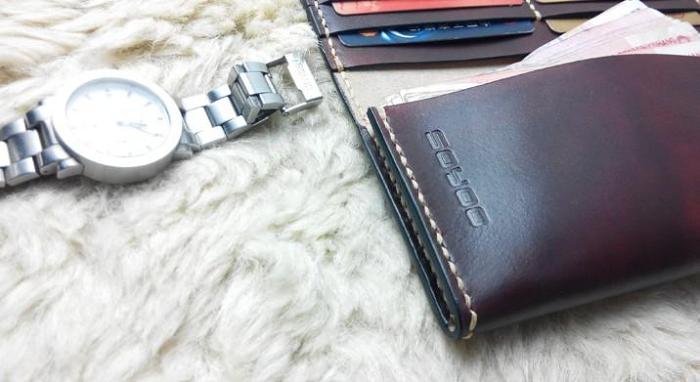 Vintage Leather Mens Bifold Long Wallet Leather Long Wallets for Men