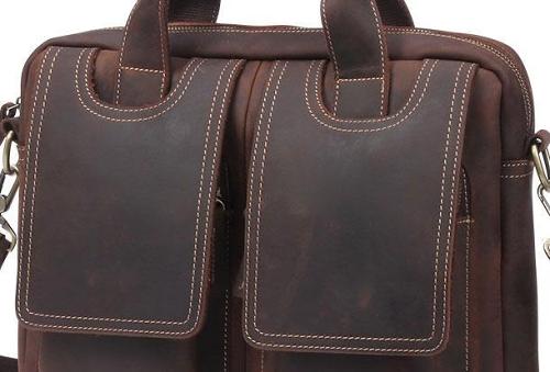 VINTAGE LEATHER MENS LARGE BRIEFCASES BUSINESS BRIEFCASEs COOL SHOULDER BAG HANDBAGS FOR MEN