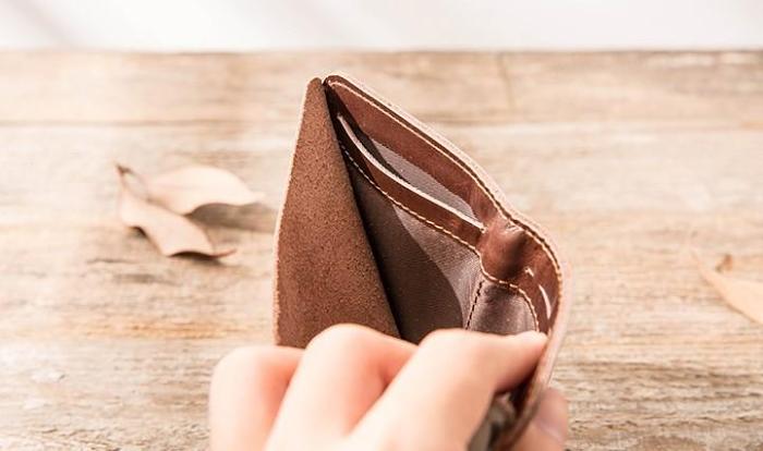 Cool Leather Mens Small Wallets Bifold Slim Front Pocket Wallet for Men