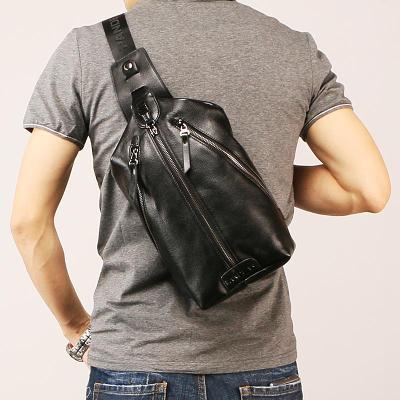 Leather Mens Sling Bag Sling Shoulder Bag Sling Backpack for men