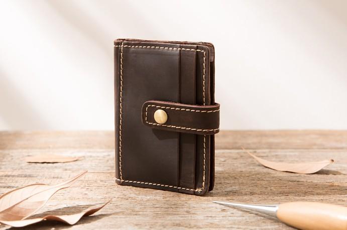 Leather Mens Card Holder Slim Front Pocket Wallets Card Wallet for Men
