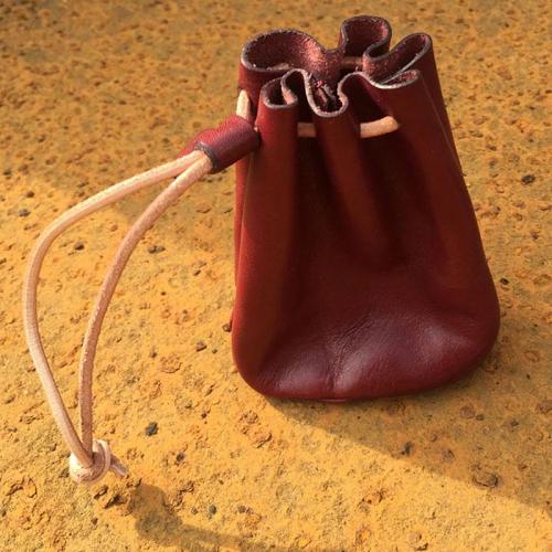 Handmade Leather Mens Women Key Cool Change Wallet Coin Pouch for Men