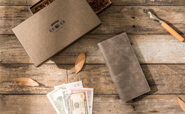 Cool Mens long Wallet Leather Vintage Wallet Long Wallets for Men