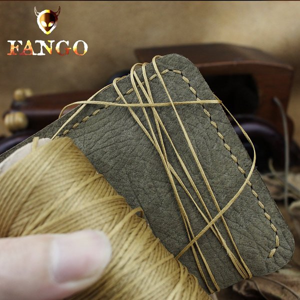 Handmade Leather Mens Cool Slim Leather Wallet Men billfold Wallets Bifold for Men