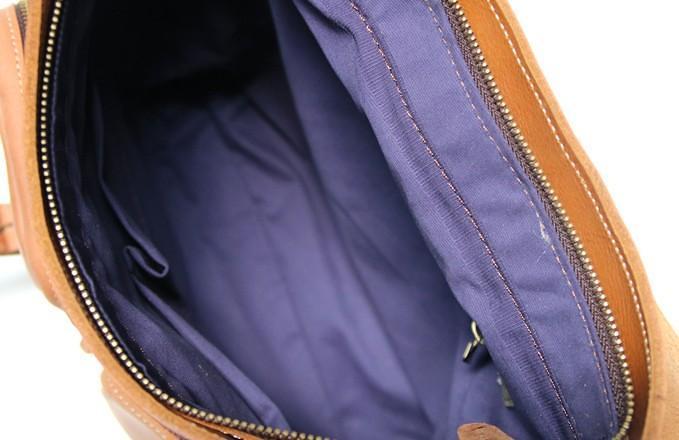 Leather Brown Mens Backpack Cool Travel Backpacks Laptop Backpack for men