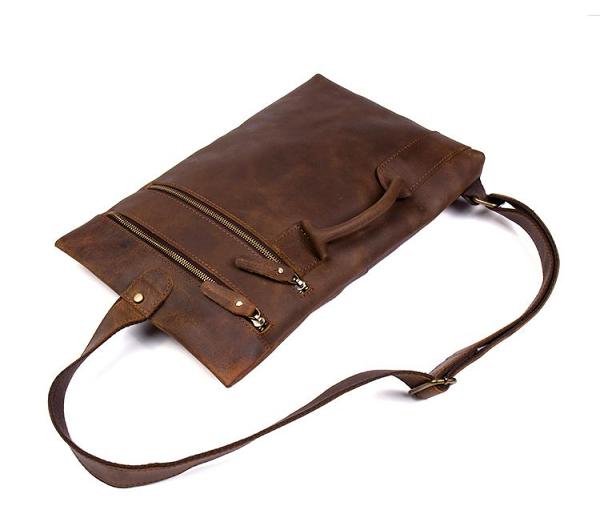 Leather Mens Cool Sling Bag Crossbody Bag Chest Bag for men