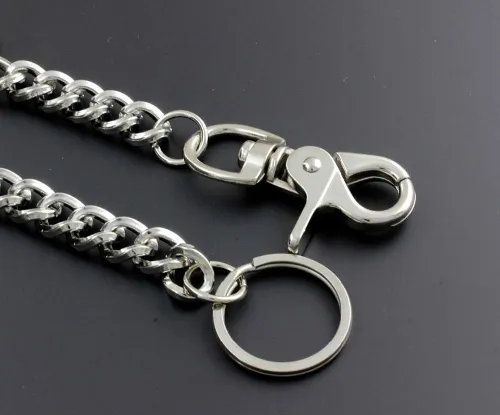 Solid Stainless Steel Cross Wallet Chain Cool Punk Rock Biker Trucker Wallet Chain Trucker Wallet Chain for Men