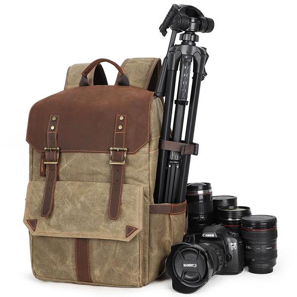 CANVAS WATERPROOF MENS CANON CAMERA BACKPACK LARGE NIKON CAMERA BAG DSLR CAMERA BAG FOR MEN