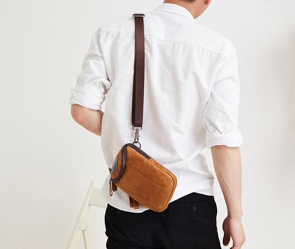 Leather Belt Pouch Mens Small Cases Waist Bag Hip Pack Belt Bag Fanny Pack Bumbag for Men