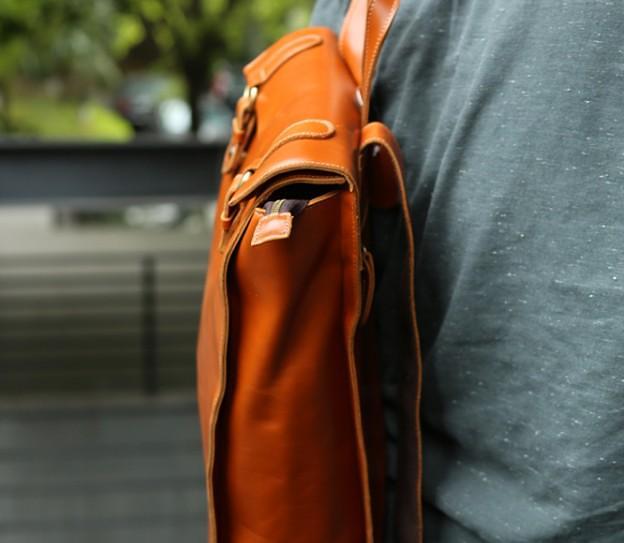 Brown Leather Mens Backpack Travel Backpacks Laptop Backpack for men