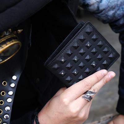Genuine Leather Mens Cool billfold Leather Wallet Men Small Zipper Wallets for Men