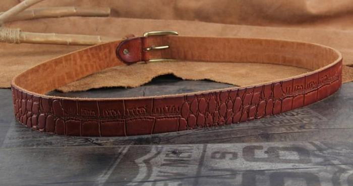 Genuine Leather Punk Rock Biker Trucker Mens Belt Men Black Coffee Belt for Men