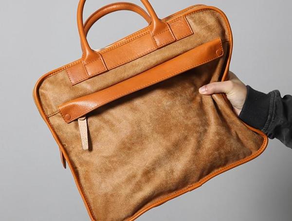 Genuine Leather Mens Briefcase Work Bag Laptop Bag Business Bag for Men