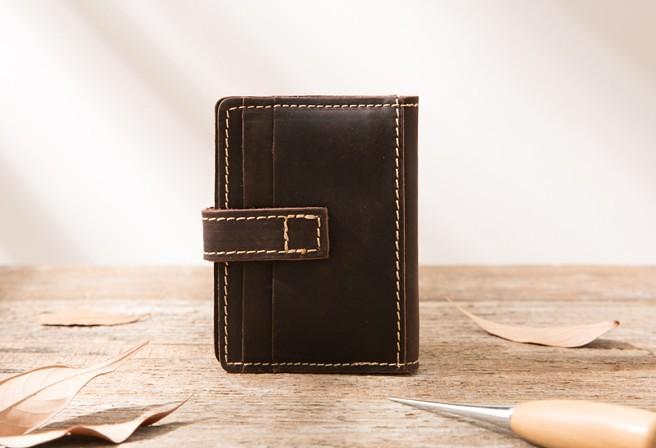 Leather Mens Card Holder Slim Front Pocket Wallets Card Wallet for Men