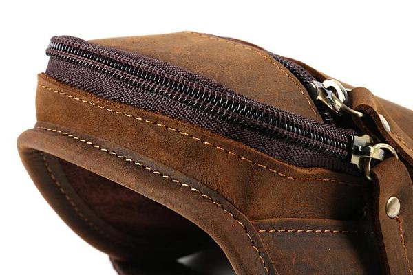 Handmade Leather Mens Running Armband for Cell Phones Sleeve Pouch Arm Case