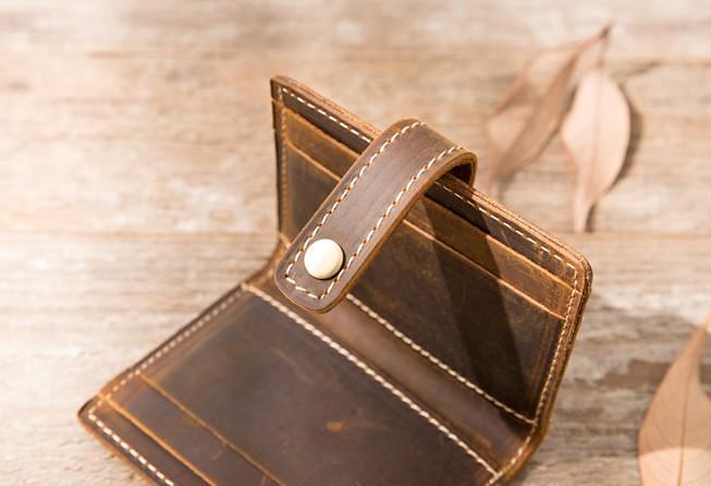 Leather Mens Card Holder Slim Front Pocket Wallets Card Wallet for Men