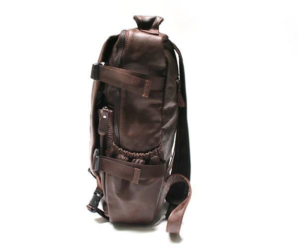 Cool Coffee Mens Leather Backpack Travel Backpacks Laptop Backpack for men