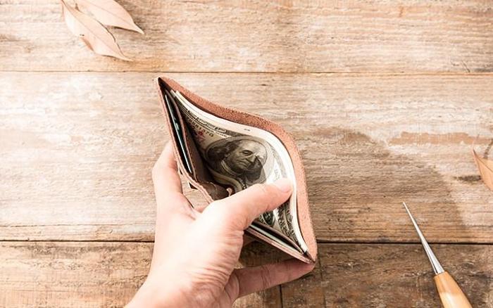 Cool Leather Mens Small Wallets Bifold Slim Front Pocket Wallet for Men