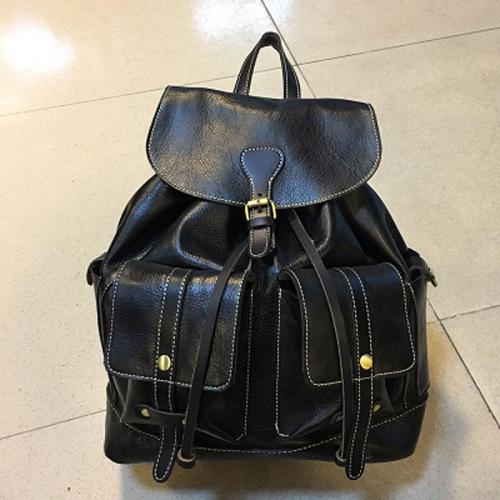 Cool Handmade Leather Mens Backpack Travel Backpacks Laptop Backpack for men