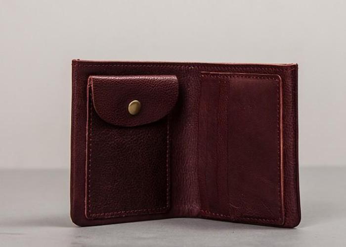 Cool Leather Men Small Wallet Bifold Small Wallet for Men