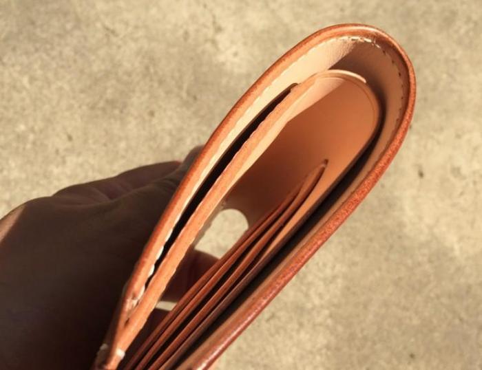 Handmade Leather Mens Cool billfold Leather Wallet Men Small Wallets Bifold for Men
