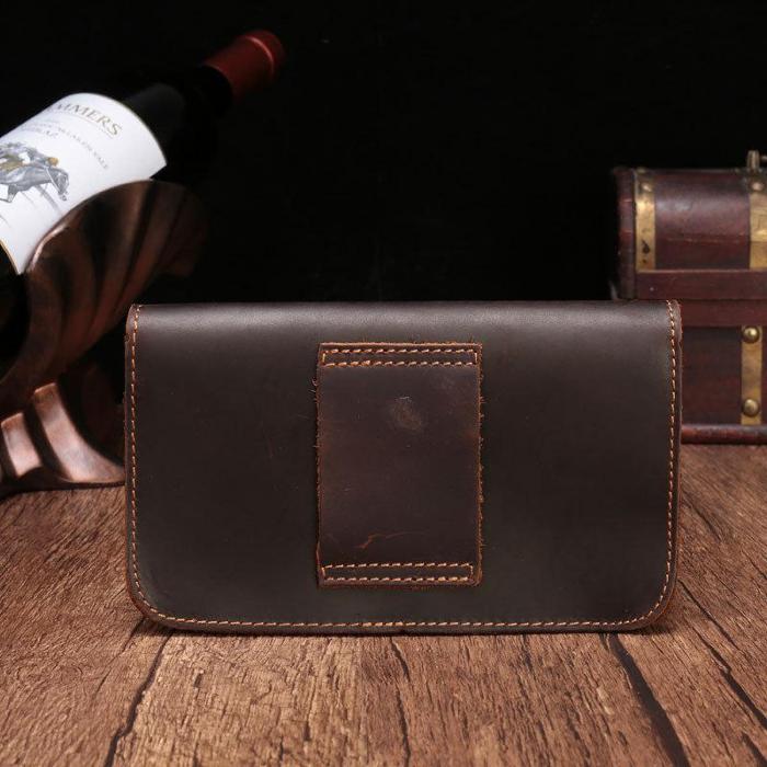 Cool Leather Cell Phone HOLSTER Belt Pouches for Men Waist Bag BELT BAG For Men