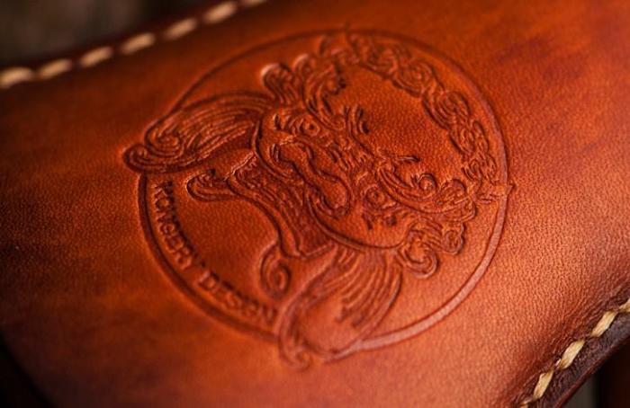 Handmade Leather Mens Cool Car Key Wallet Coin Wallet Pouch Car KeyChain for Men