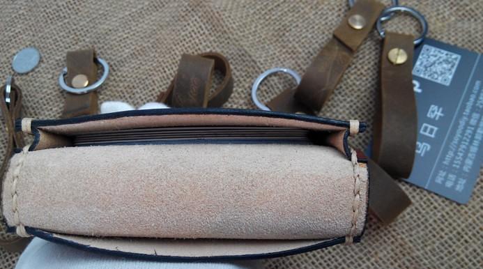Leather Mens Front Pocket Bifold Small Wallets Card Wallet for Men