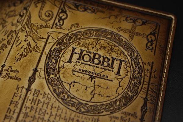Handmade Leather Tooled Hobbit Mens Long Wallet Cool Leather Wallet Clutch Wallet for Men