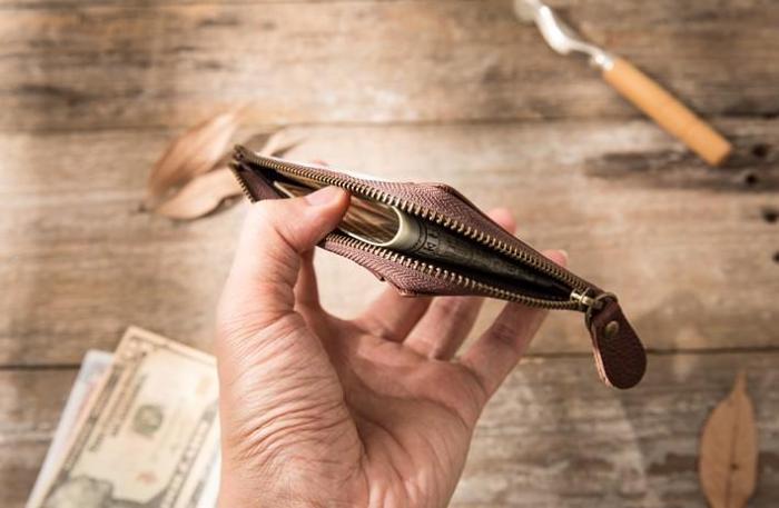 Leather Mens Slim Card Holder Front Pocket Wallets Card Wallets for Men