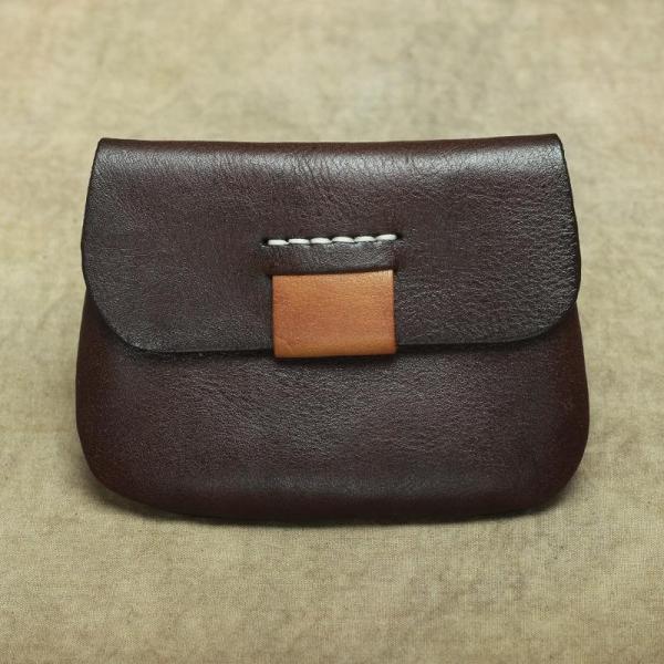 Handmade Small Slim Leather Men's Wallet Coin Holder Card Holder For Men