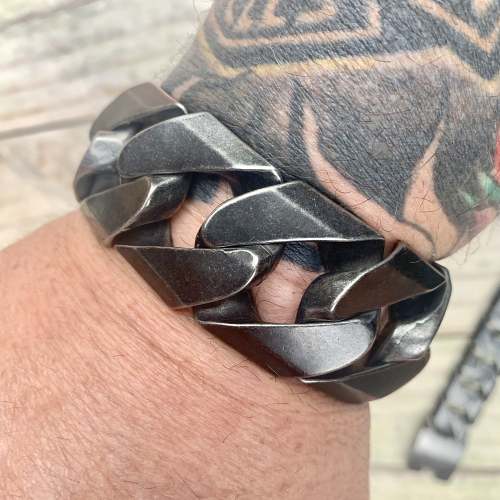 Bagger Bracelet - Galvanized - 1.25 Wide - The Classic - B27