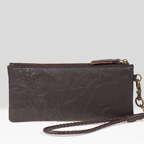 Handmade Leather Mens Chain Biker Wallet Cool Leather Wallet Wrist Wallets for Men