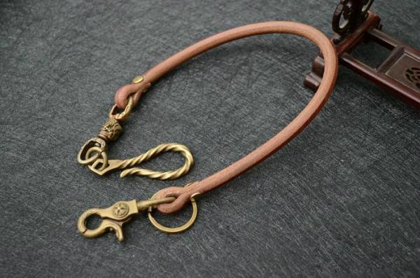 Handmade Leather Cool Punk Rock Wallet Chain Biker Trucker Wallet Chain Trucker Wallet Chain for Men