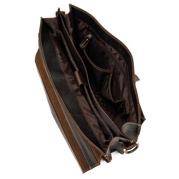 Leather Mens Briefcase Business Briefcase Vintage Shoulder Bags Handbags for men