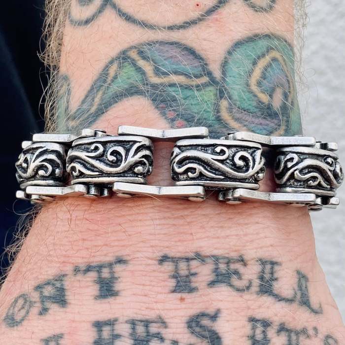 Crusader's Bracelet - Scrollwork - B108 CLEARANCE