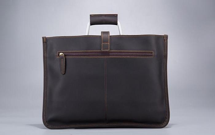 Cool Leather Mens Briefcase 13inch Laptop Bag Work Handbag Business Bags for Men