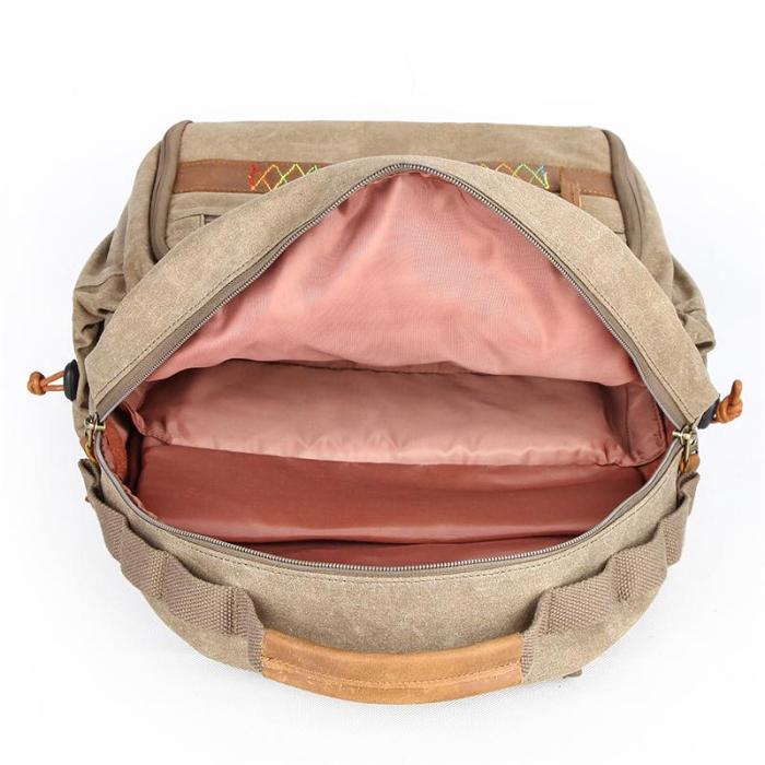 GREEN LARGE CANVAS WATERPROOF MENS CANON CAMERA BACKPACK NIKON CAMERA BAG DSLR CAMERA BAG FOR MEN