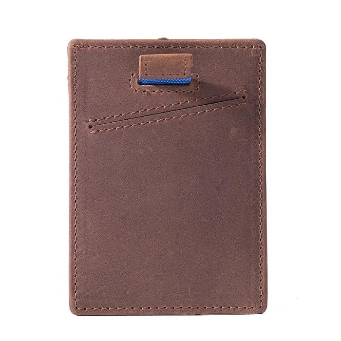 Handmade Leather Mens Cool Short Wallet Card Holder Small Card Slim Wallets for Men