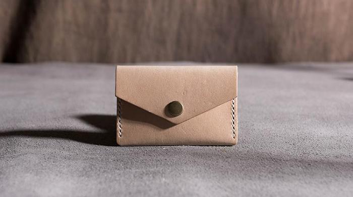 Handmade Leather Mens Cool Short Wallet Card Holder Small Card Slim Wallets for Men