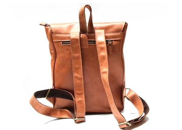 Leather Brown Mens Backpack Cool Travel Backpacks Laptop Backpack for men