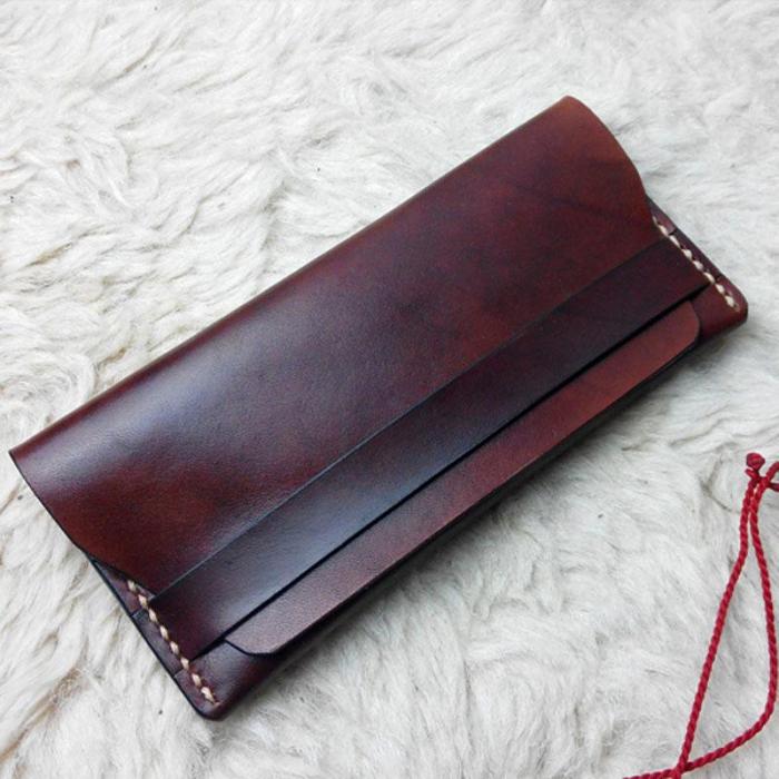 Cool Leather Bifold Mens Long Wallet Leather Long Wallets for Men