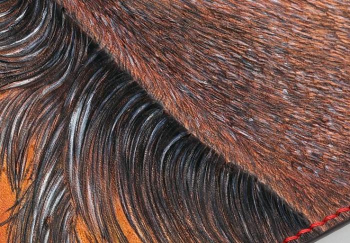 Handmade Leather Fine Horse Mens Chain Biker Wallet Cool Leather Wallet With Chain Wallets for Men